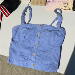 Blue Crop Top